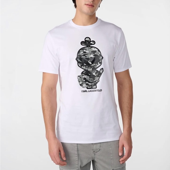 Karl Lagerfeld Camo Karl Armour Tee - Picture 6 of 6